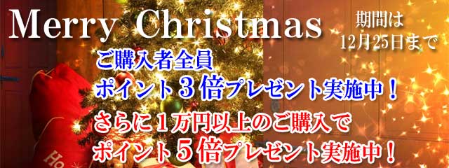 ほっとらんどクリスマス3倍、5倍ポイントキャンペーン！